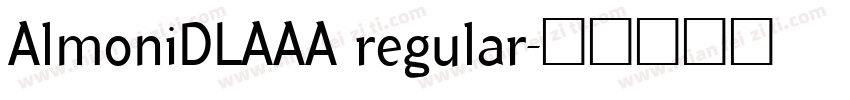 AlmoniDLAAA regular字体转换